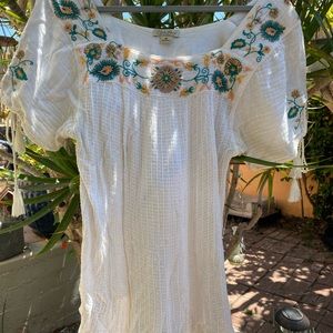 Lucky Brand Embroidered top